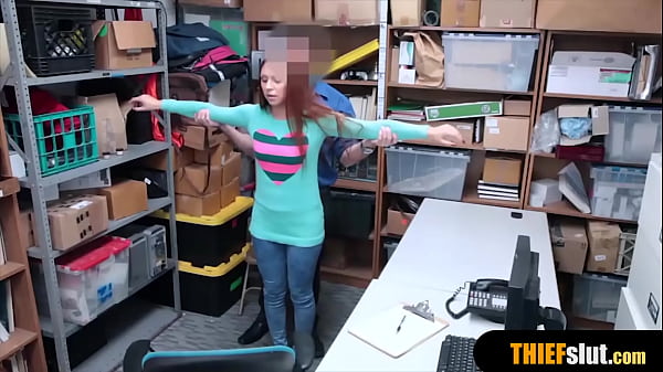 Skinny_blonde_shoplifter punish fucked_by a horny cop