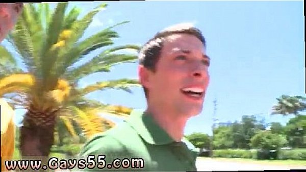 Old gay outdoor voyeur and men with big dick inside pants in public 