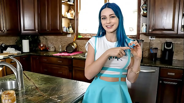 Hot Dirty_Blue Haired Influencer Fucking Her Stepbro As a_Challenge