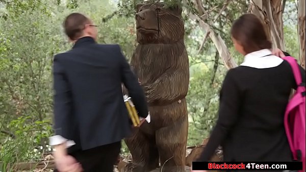 Hungarian teen sucks and fucks black guy for a