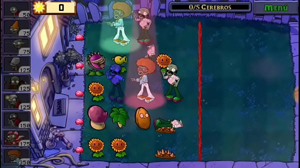 Jugando_planta vs zombies