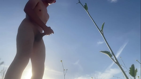 Public strip and cumshot 