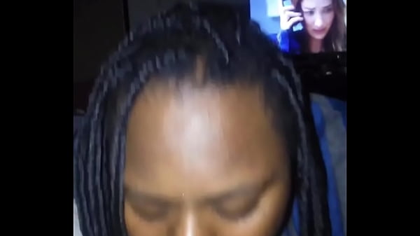 Texting boyfriend before gagging on Huge Cumshot