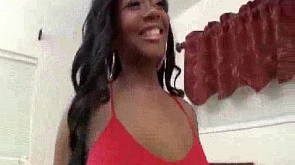 Ebony woman gets anal from a white guy 