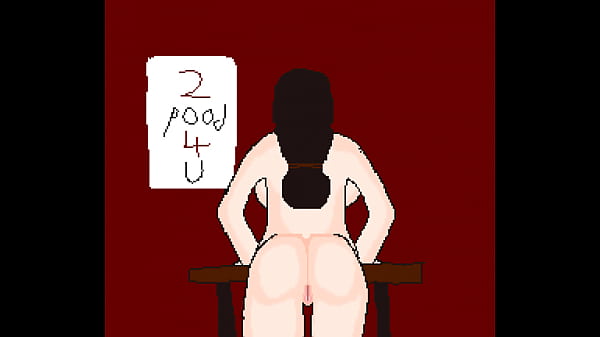 Pixel girl gets railed on top of table with cumshot and audio 