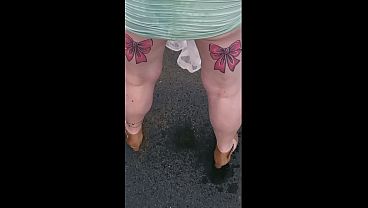 Trashy milf has to walk home covered in piss after night out comedy 