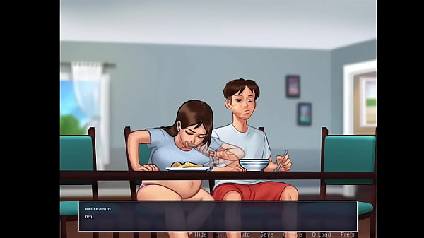 I filled the neighbor and her daughter withmy nut