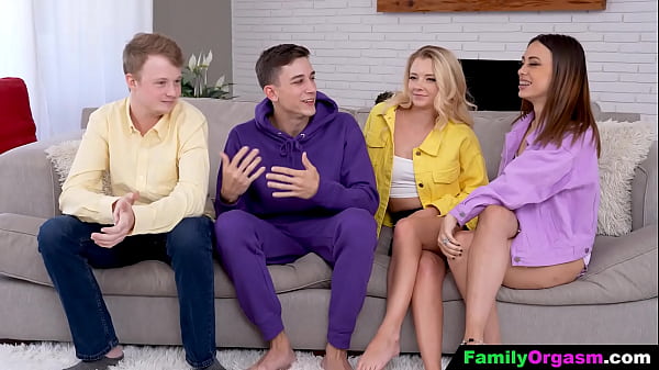 FamilyOrgasm Teens Experiment How their Stepbrothers Cocks Feels