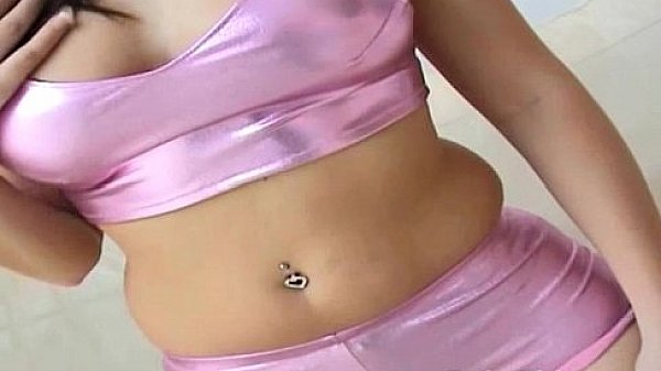 I look amazing in these shiny purple PVC panties 