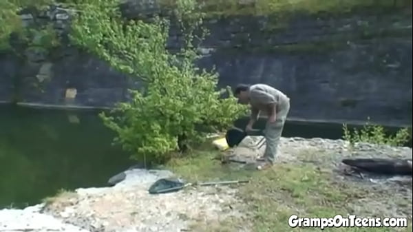 Play MP4 - Teen craves gramps cock down her throat