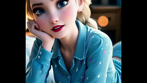 A rare glimpse of queen elsa relaxing in her pajamas simply stunning ai generated