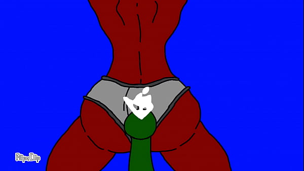 Ogre cums on back of red girl my original animation