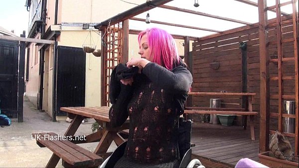 Wheelchair bound Leah Caprice flashing_and public nudity ofsexy disabled pornst