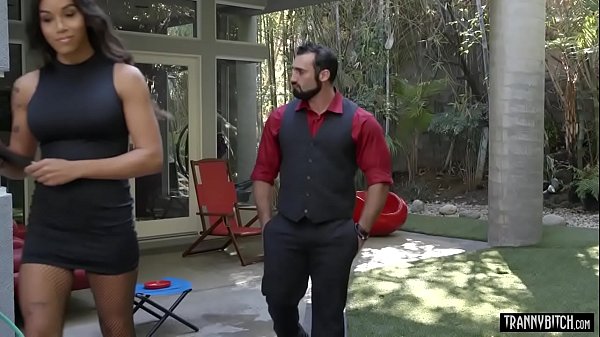 Big boobed latina tranny analyzed by horny lover 