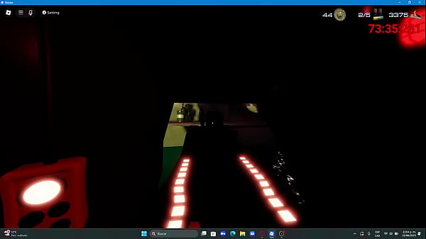 Playing roblox spooky game omg 