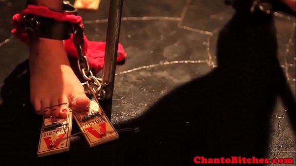 Nonton Blonde Sub Gets Mousetraps Clamped On Body thumbnail