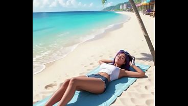 Nonton Towa's Naughty Beach Day: Sun-drenched Curves To Sensual Soak-the Reveal You Crave thumbnail