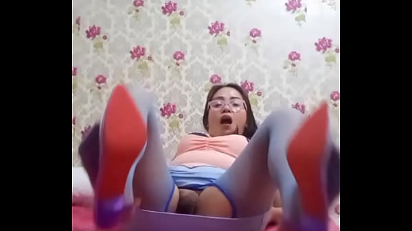 Scorpiotinna And Her Blue Silk Stockings And High Heels thumbnail