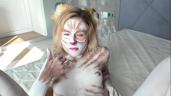 Bodyart Girl Make Blowjob And Passionate Fucking Until Cumshot And Squirting thumbnail