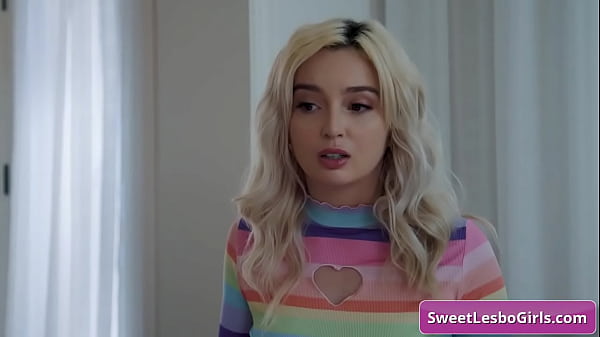 Petite blonde lesbo teen getting horny and fuck her friend 