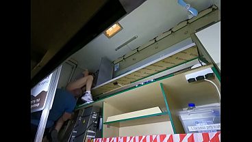 Sexy girl got her pussy licked while making a cigarette for her boss 