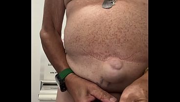 Toilet wanker naked again