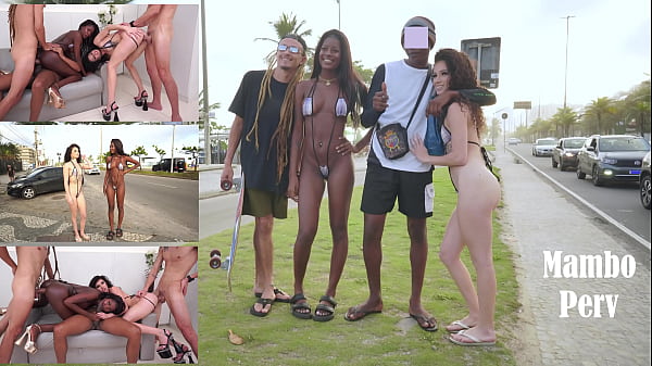 2 Very Sexy Brazilian Beauties Walk Almost Naked On The Street, Then Get Fucked By 3 Huge Cocks (dap, Public Nudity, Dirty On, 3on2, Anal Only, Atogm, Monster Cock) Ob432 thumbnail