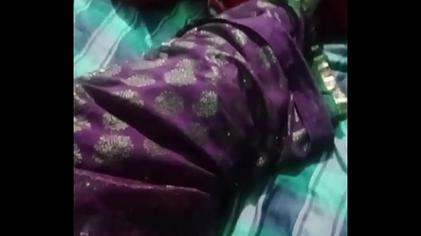 Indian Gay Bottom Crossdresser Gaurisissy pressing and milking her big boobs in purple saree real xxx sex 