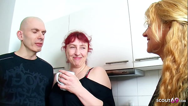 Real German Mature Couple First Threesome Sex With Big Tits Milf thumbnail