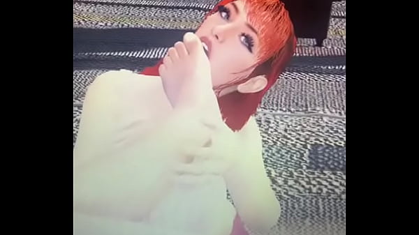 Redhead sucking male foot 