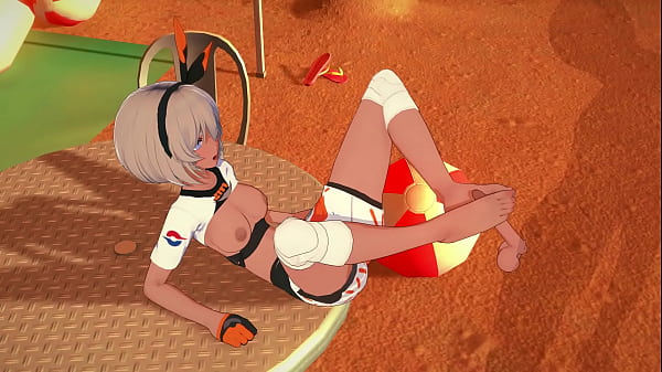 Bea Works On His Cock With Her Feet thumbnail