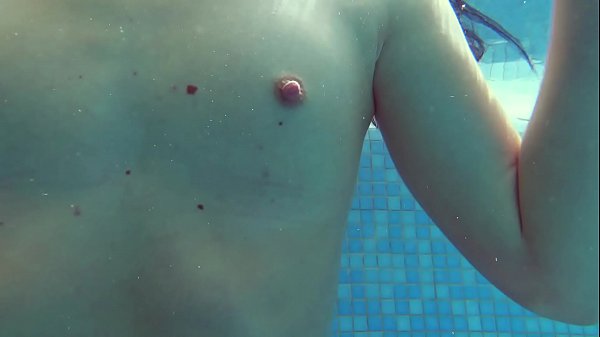 Hot and wet teen goes swimming in public 