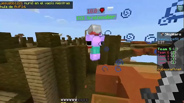 Nos pegan tremenda cachada en minecraft pero remontamos 