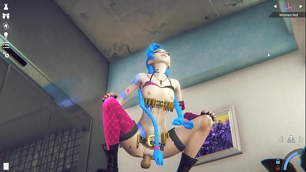 Jinx enjoyed a man and get fucked hard 