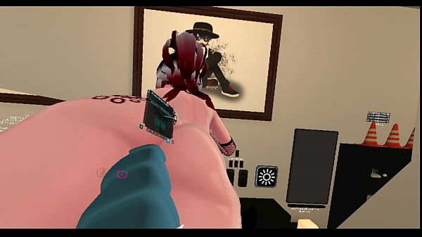 Amatuar Girl Loves taking_up the ass with_a dildo in vrchat