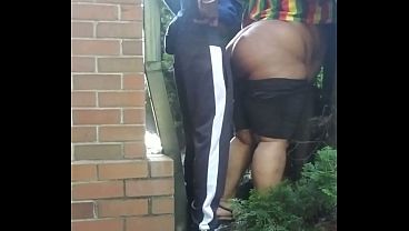 FUCKED THE PLUMBER OUTSIDE THE APARTMENTS