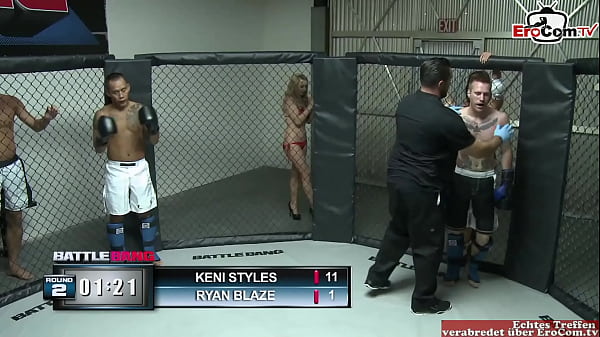 Blonde slut with_natural tits fucks the boxing winner