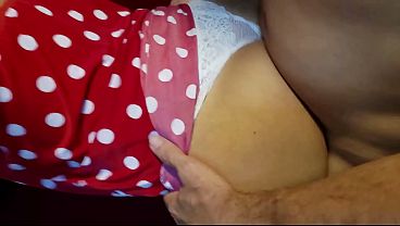 Amateur homemade couple husband and wife fucking at doggystyle with sexy lingerie