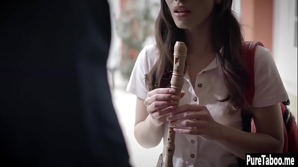 Bad guy fucked petite brunette teen with smalltits