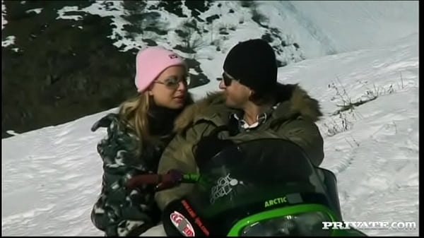 Liliane Tiger Has Her Perfect Ass Invaded on a Snowmobile