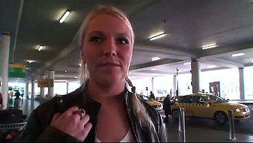 Hot Blonde Babe Catched On The Airport And Fucked For Some Money thumbnail