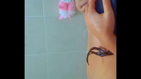 Wet and latina goddess in the shower