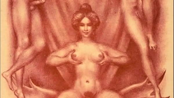 retro erotic drawings 