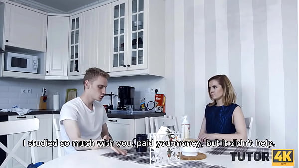 TUTOR4K. Math tutor hasnt prepared_stud for exam and the guyfucks her