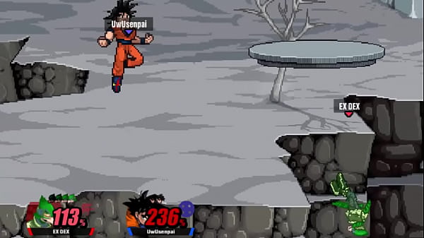 Momento_muy triste para_los fansdel anime jugando SSF2_contra UwUsenpai