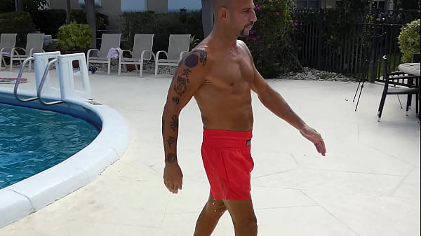 Doing laps in the pool