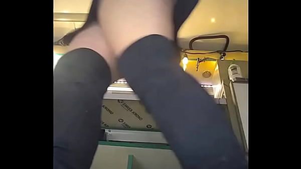 Nataly Shy upskirted on her very first day of work 5/9 