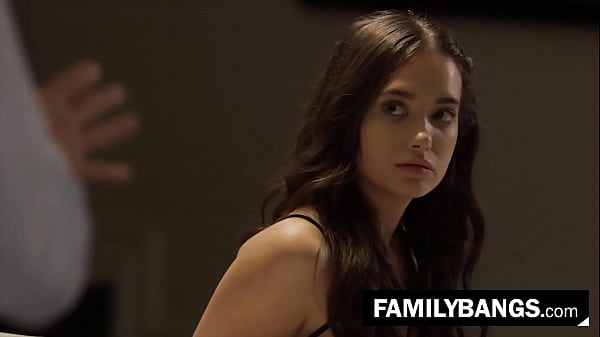 Old Stepfather Having a Romantic Sex with Stepdaughter in the Couch ⭐ FamilyBangs.com 