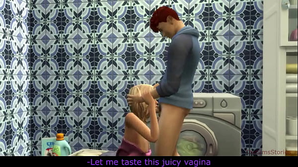 Sims 4, my voice, Seducing milf step mom was fucked_on washing machine by her_step son