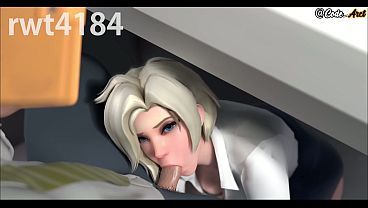 Mercy gets fucked and receives a creampie 